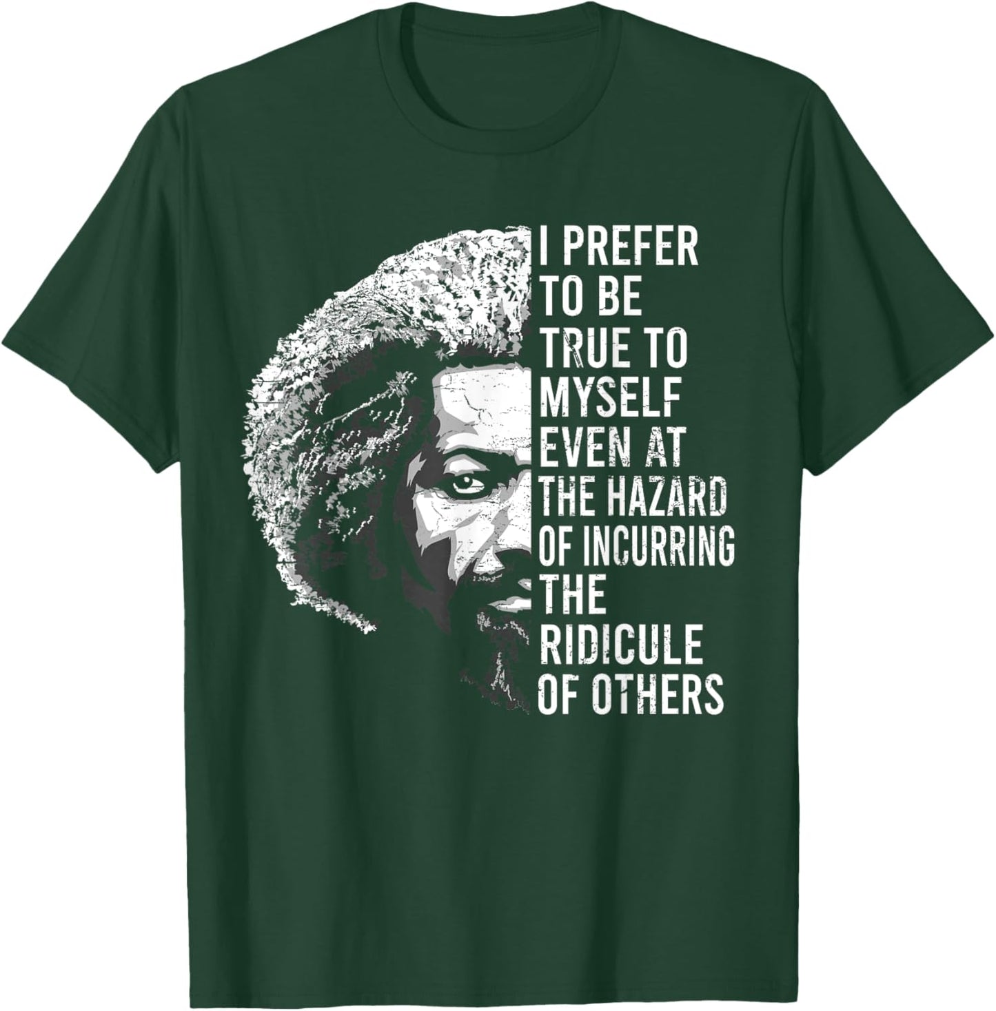 Frederick Douglass Quote Apparel Black History Month Vintage T-Shirt - T-Shirt | Forest