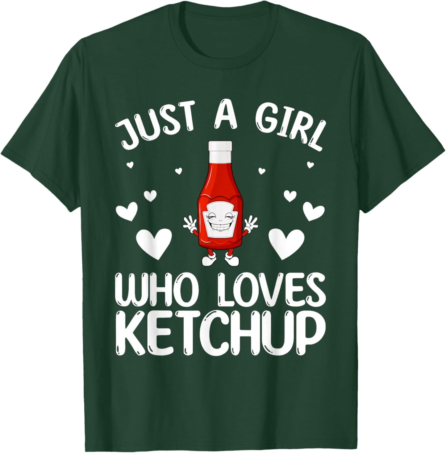Cool Ketchup for Girls Kids Women Tomato Catsup Sauce Foodie T-Shirt - T-Shirt | Forest