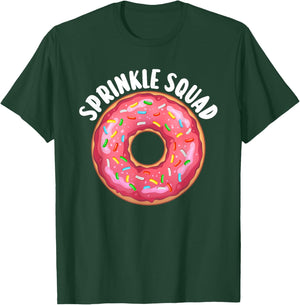 Cool Donut Art Women Kids Donut Squad Doughnut Donut T-Shirt - T-Shirt | Forest