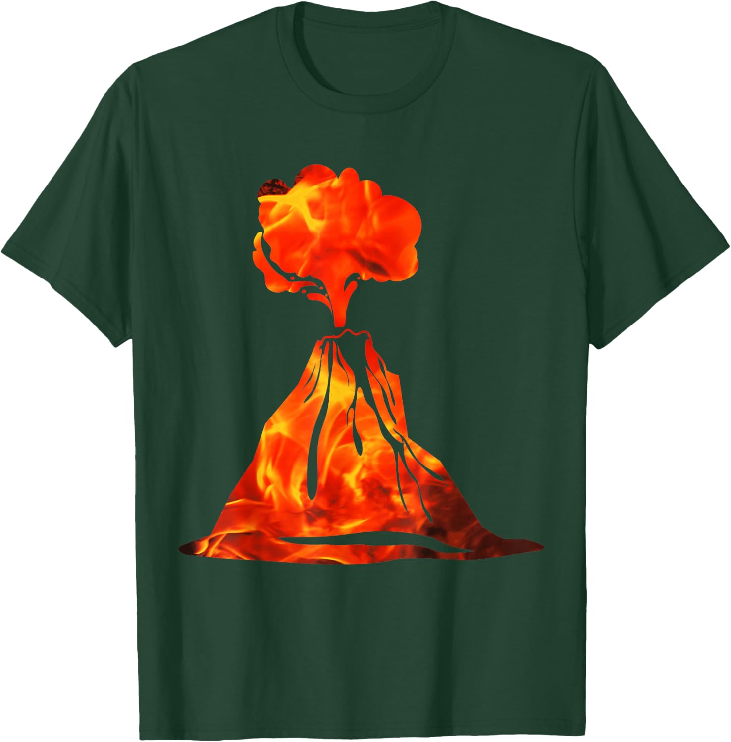 Fire Volcanoes , Volcano Lover Geology T-Shirt - T-Shirt | Forest