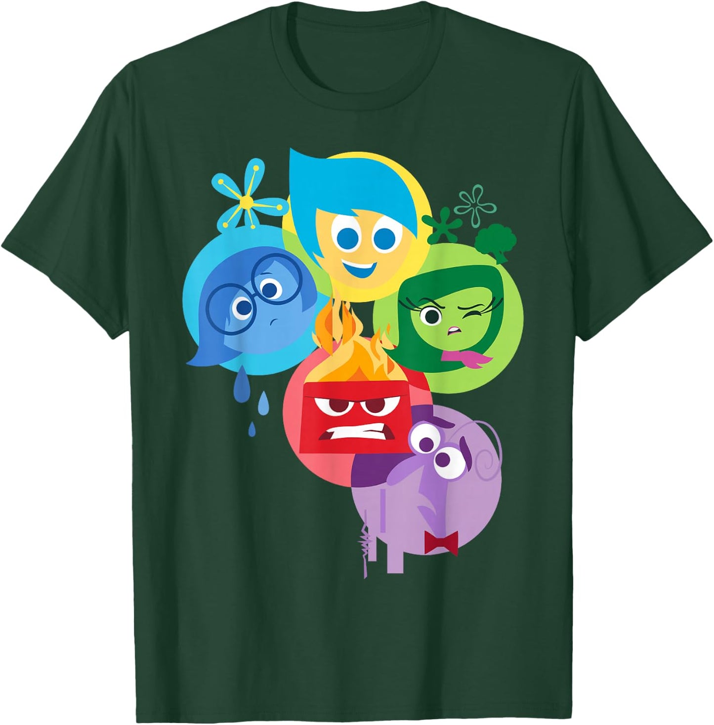 Disney Pixar Inside Out Simple Group Shot Graphic T-Shirt - T-Shirt | Forest