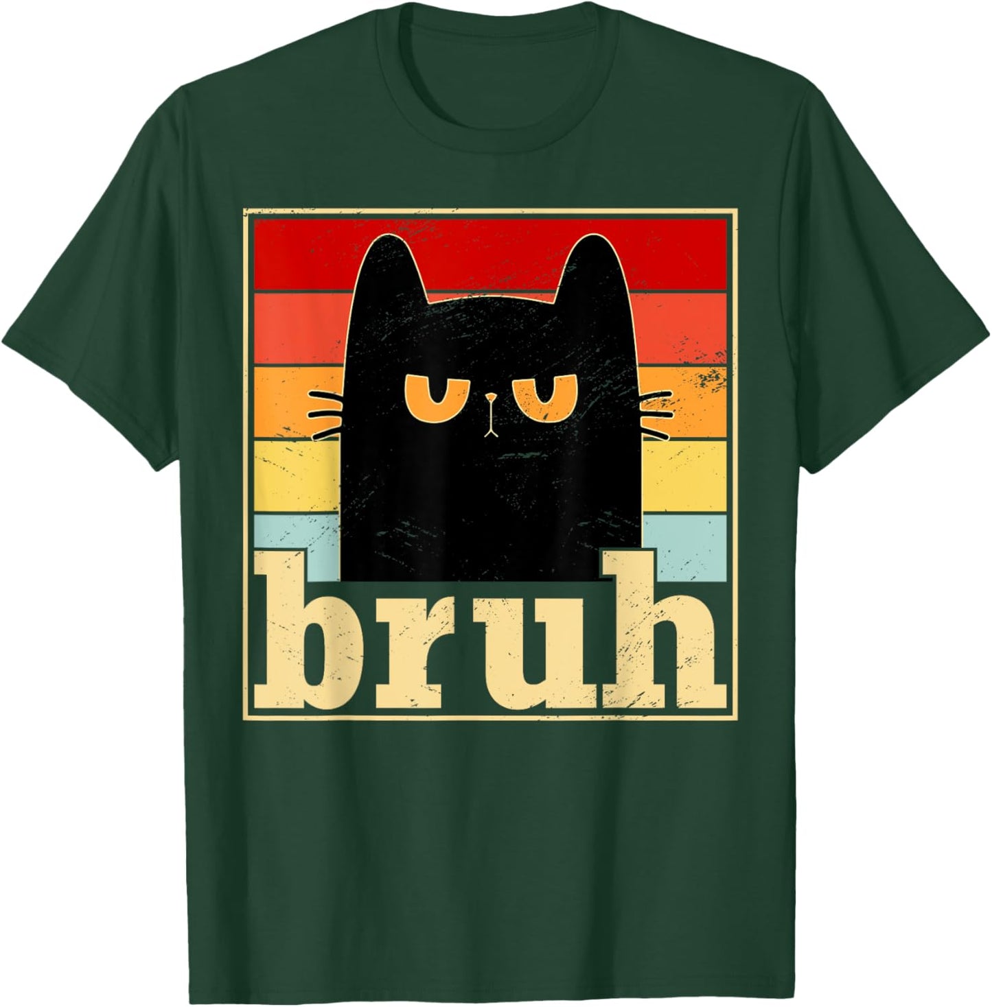 Funny Bruh Cat Meme Shirt for Teens Boys Girls Men Women T-Shirt - T-Shirt | Forest