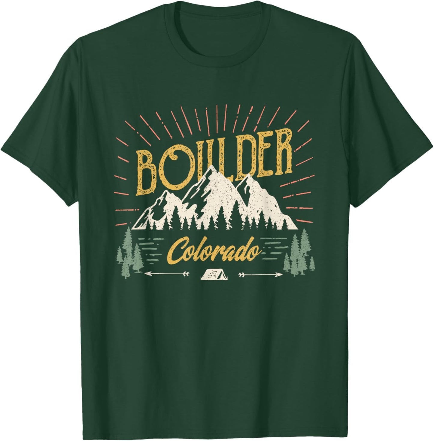 Mountains Boulder Colorado - Boulder CO T-Shirt - T-Shirt | Forest