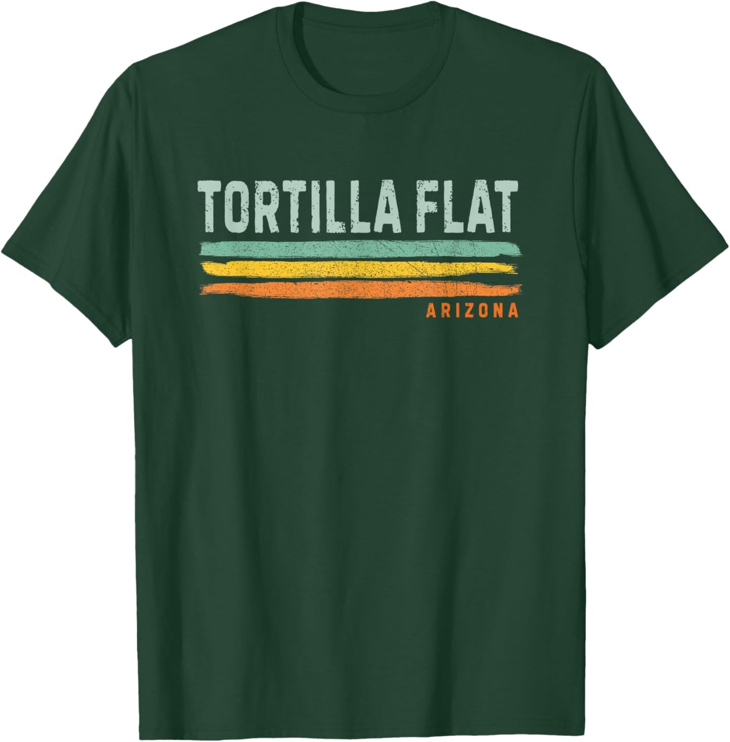 Vintage Stripes Tortilla Flat AZ T-Shirt - T-Shirt | Forest