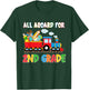 All Aboard For 2nd Grade Steam Train First Day Of School T-Shirt - T-Shirt | Forest