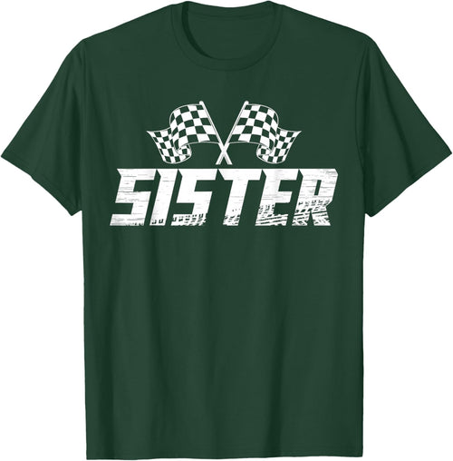 Sister Pit Crew Family Racing Birthday Race Car
