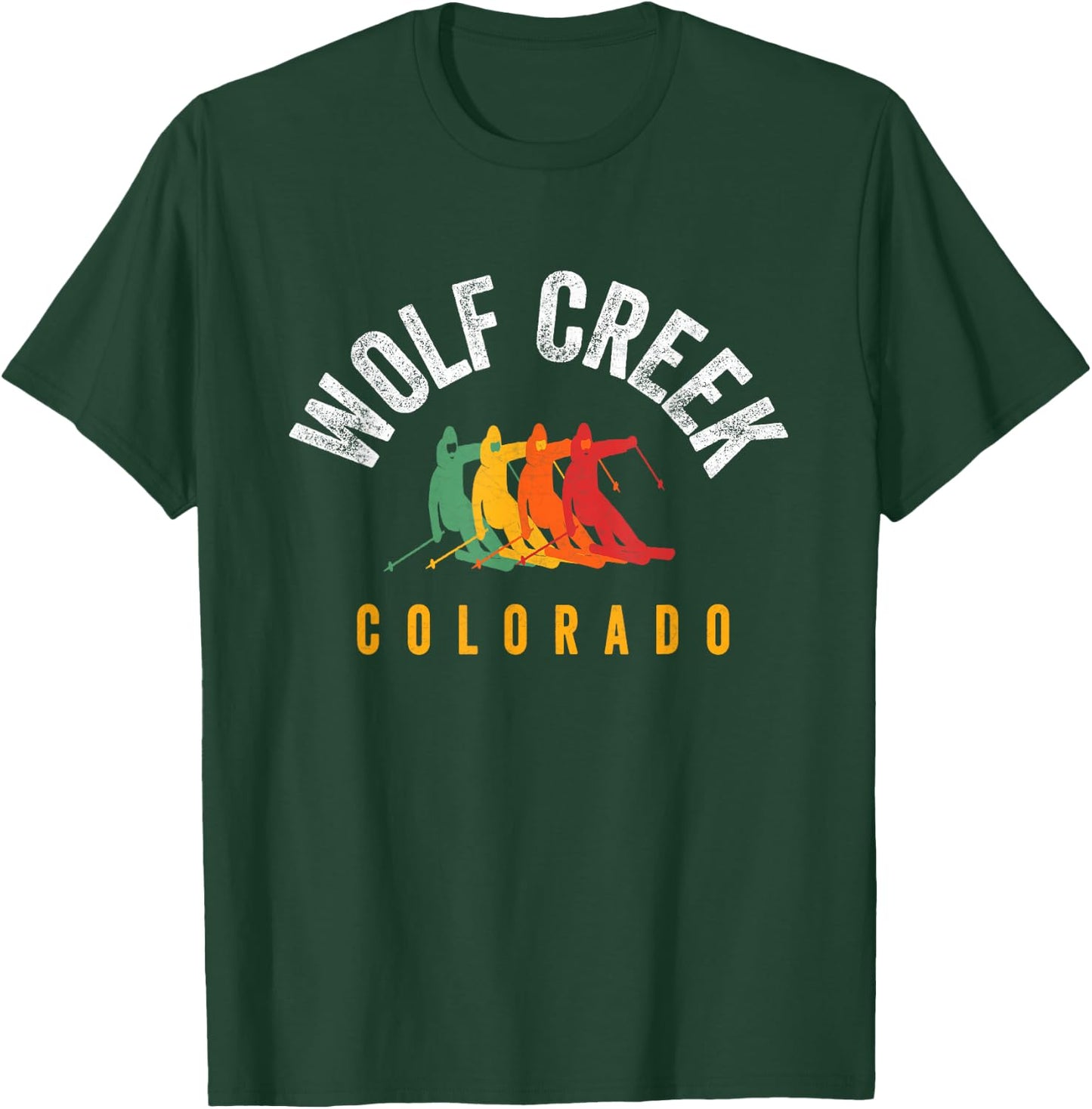Wolf Creek Ski CO Winter Gear Colorado Snowboard T-Shirt - T-Shirt | Forest
