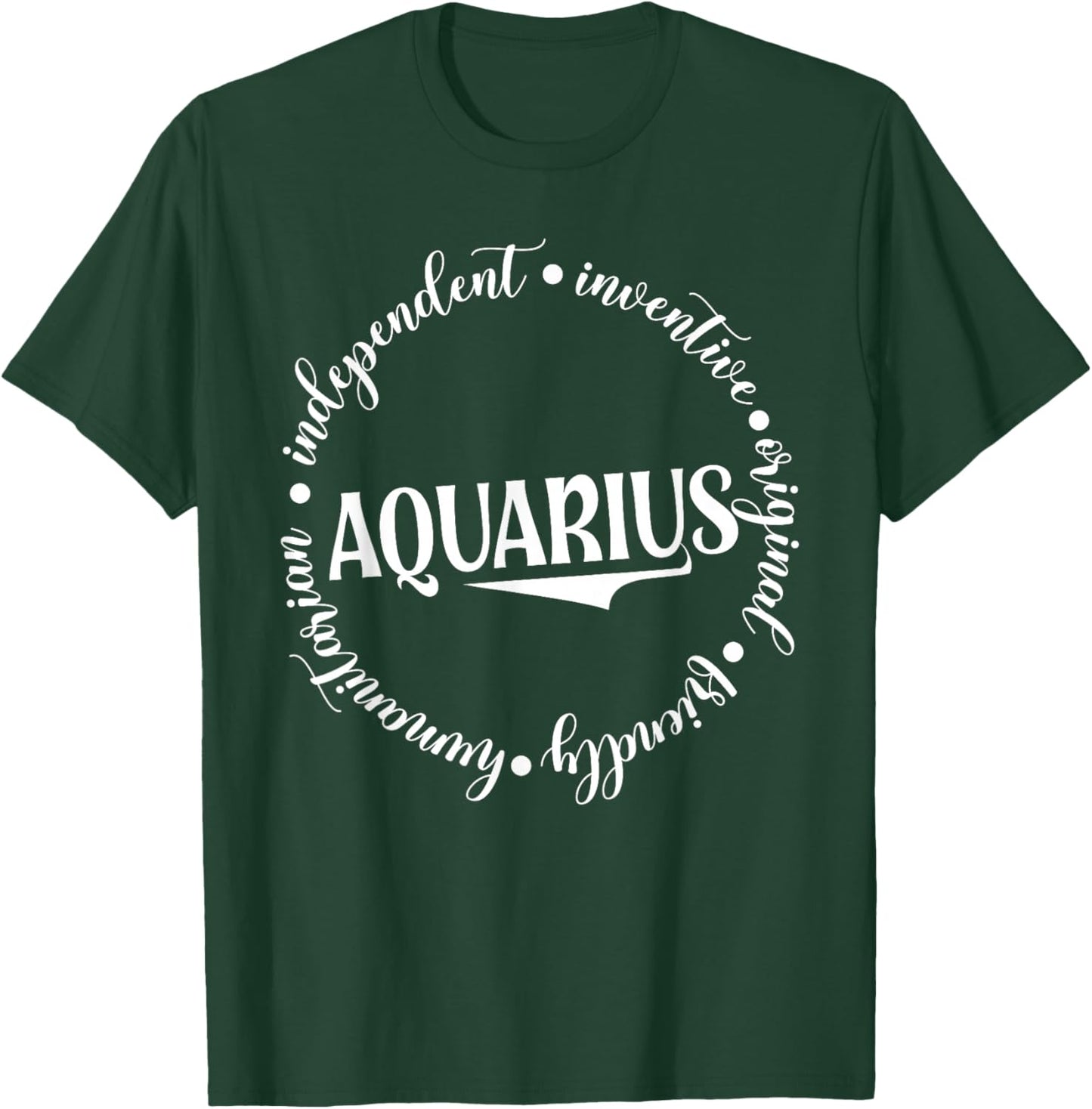Aquarius Definition February Birthday Zodiac Gifts Aquarious T-Shirt - T-Shirt | Forest