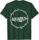 Aquarius Definition February Birthday Zodiac Gifts Aquarious T-Shirt - T-Shirt | Forest
