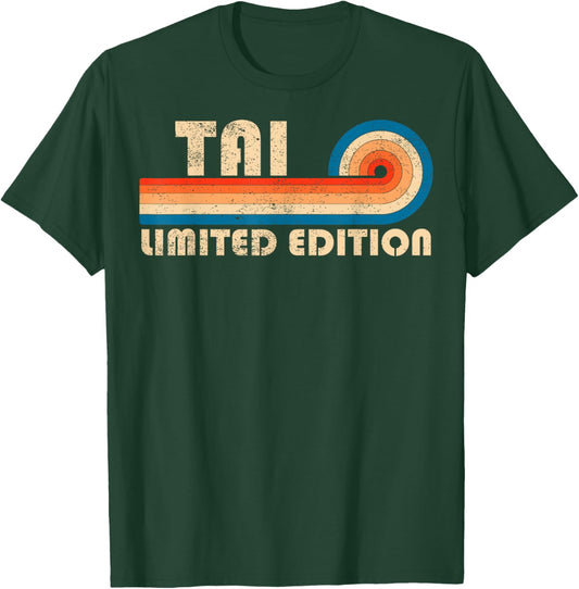 TAI First Name Funny Retro Vintage Birthday T-Shirt - T-Shirt | Forest
