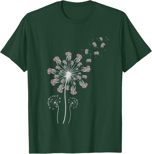 Elephant Dandelion T-Shirt - T-Shirt | Forest