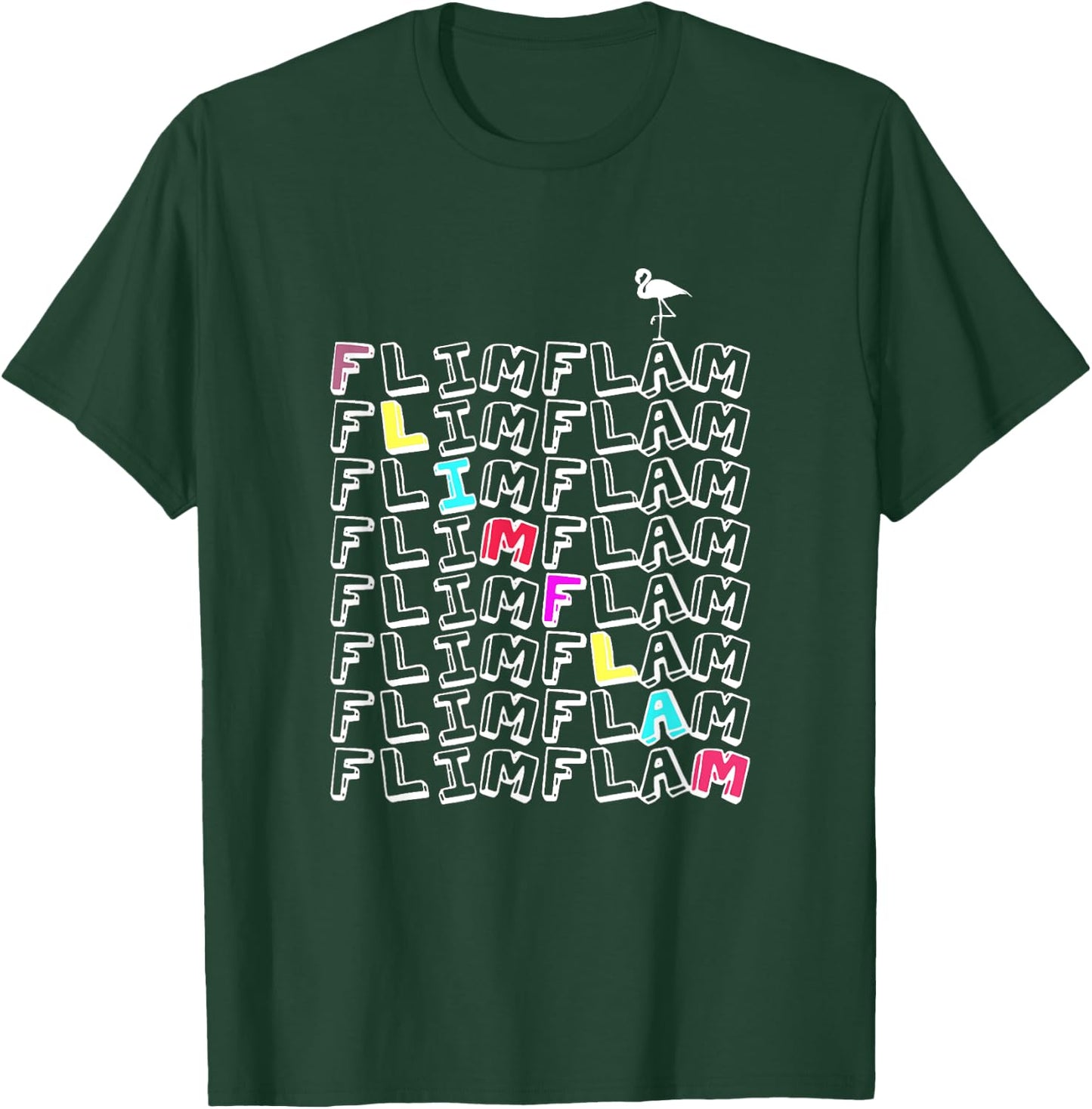 Flim Flam Funny Flamingo Gift Women T-Shirt - T-Shirt | Forest