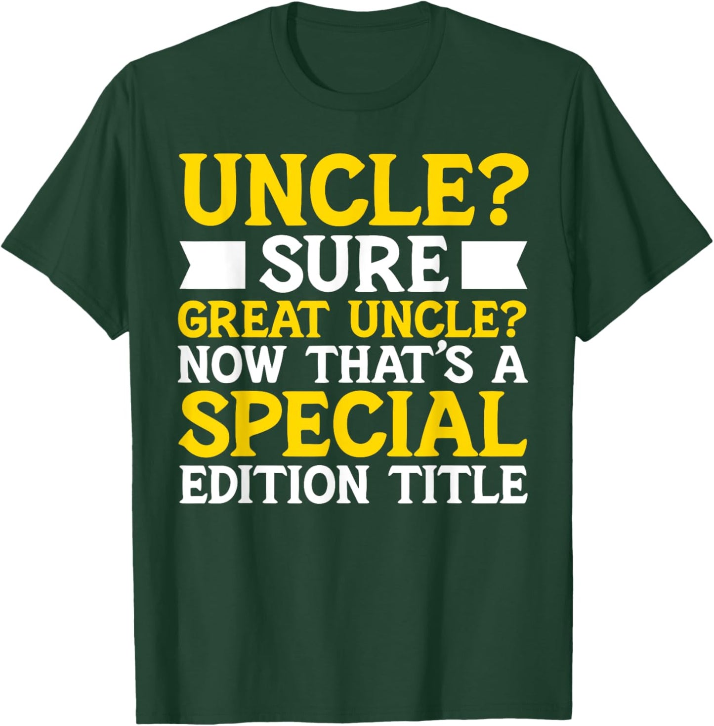 New Great Uncle Baby Announcement Uncles Father's Day T-Shirt - T-Shirt | Forest