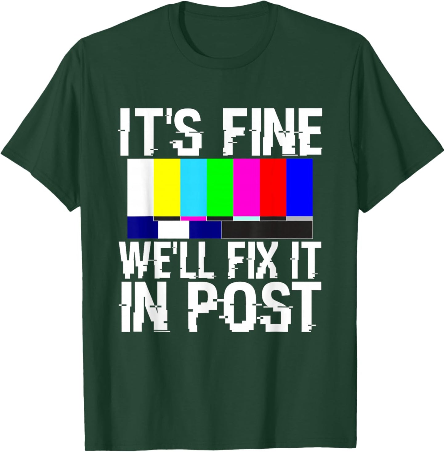 Funny Retro Vintage Filmmaker Fix it In Post T-Shirt - T-Shirt | Forest