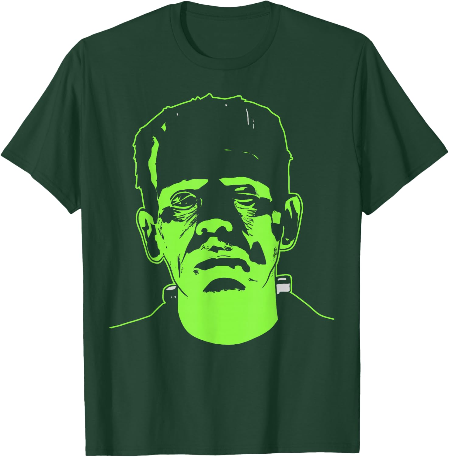 Universal Monsters Frankenstein Neon Face T-Shirt - T-Shirt | Forest