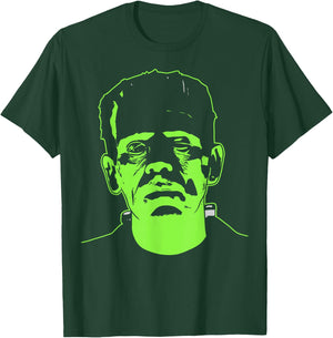 Universal Monsters Frankenstein Neon Face T-Shirt - T-Shirt | Forest