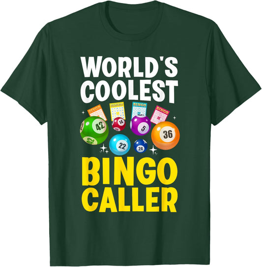 Bingo Caller Novelty Women Bingo Player Bingo Lover T-Shirt - T-Shirt | Forest