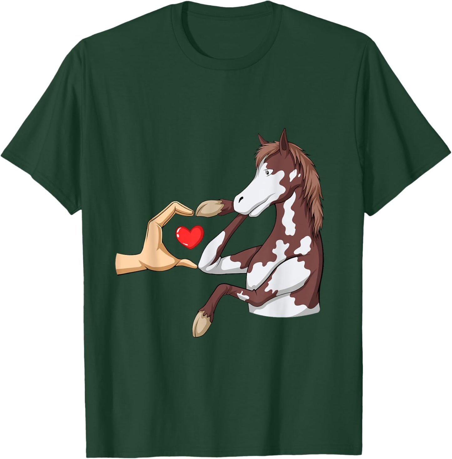 Horseback Rancher Horses Equestrian American Paint Horse T-Shirt - T-Shirt | Forest