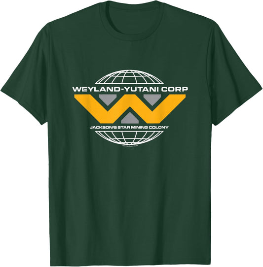 Alien: Romulus Weyland Yutani Corp Mining Colony Badge T-Shirt - T-Shirt | Forest