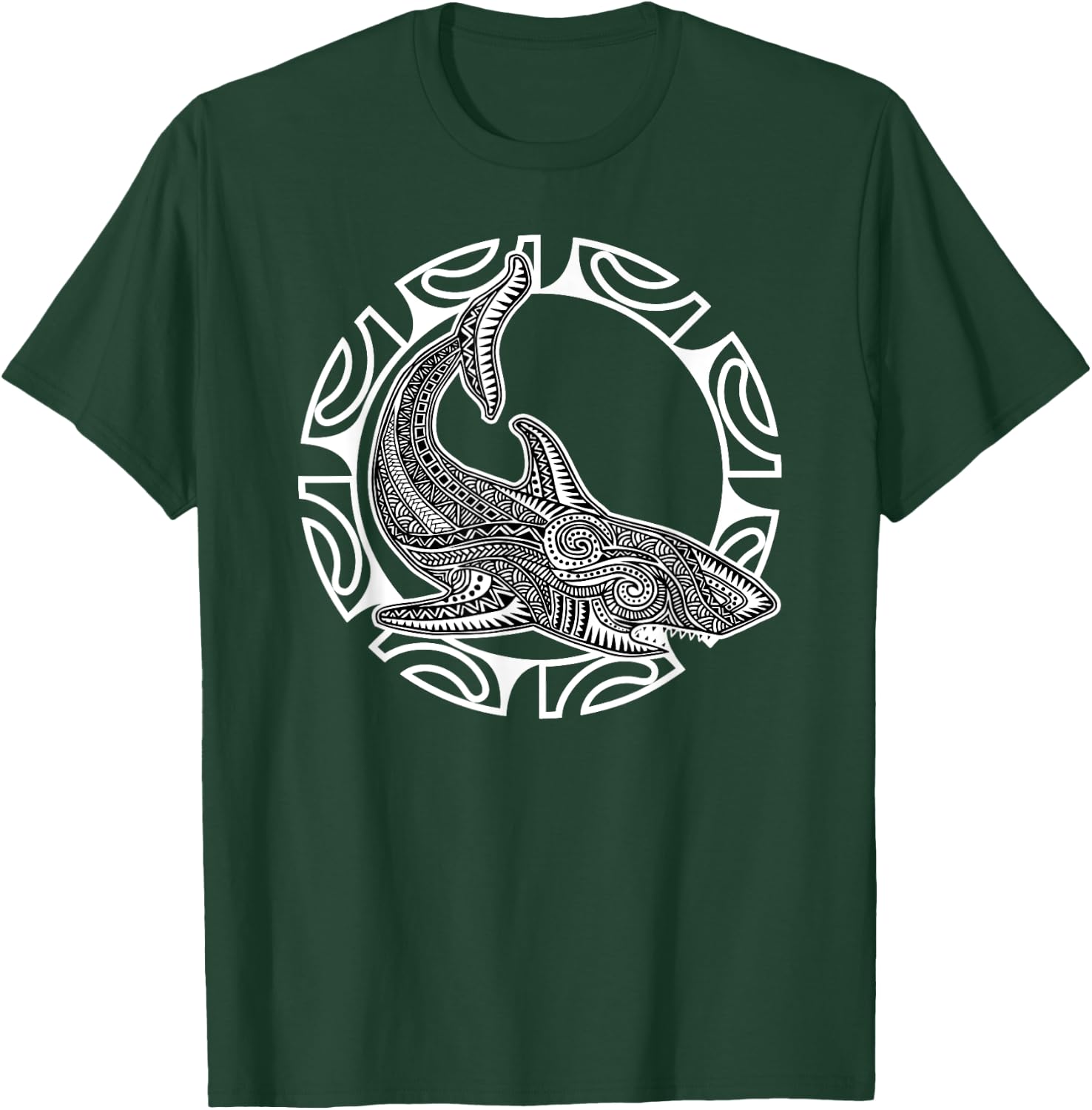 Shark Culture Symbol Haka Maori Dance New Zealand T-Shirt - T-Shirt | Forest