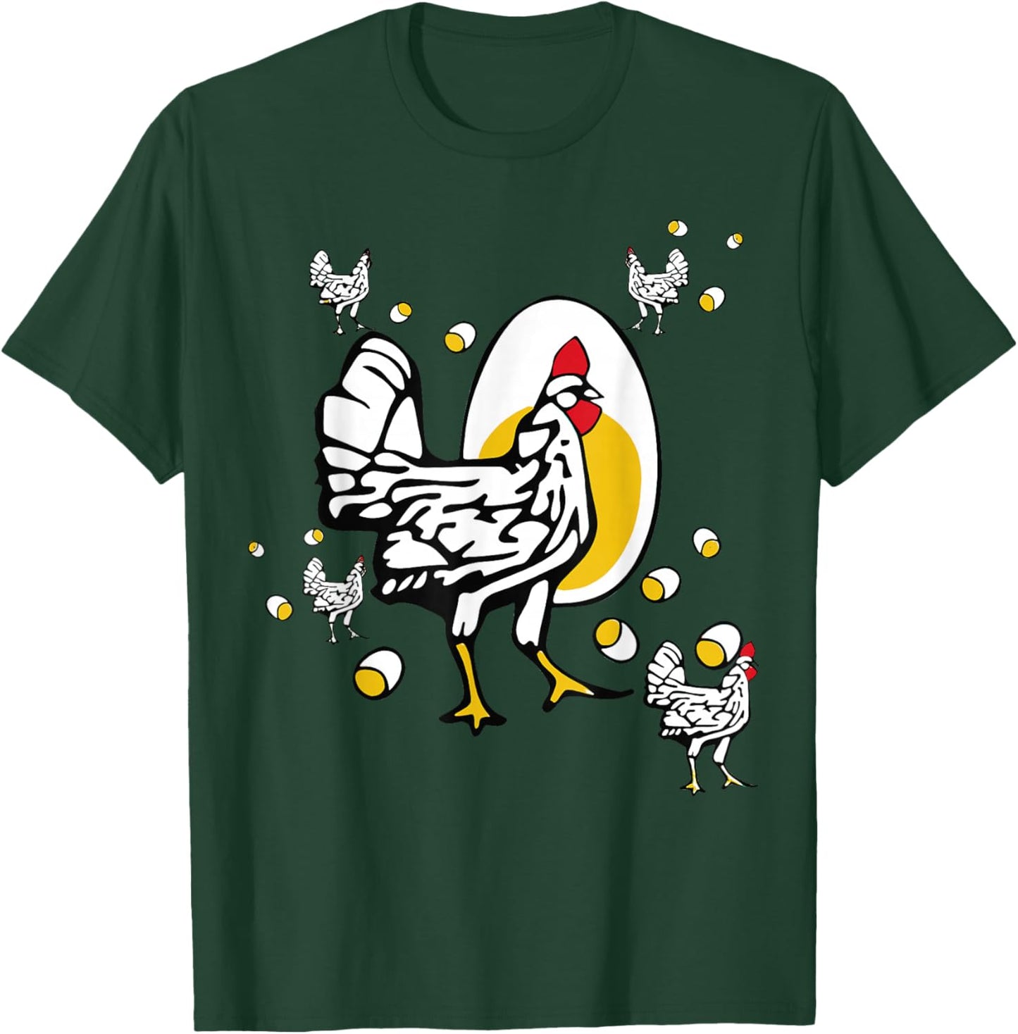 Vintage Roseanne Chicken - Funny Roseanne Rooster and Egg T-Shirt - T-Shirt | Forest