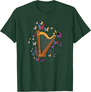 Great Harp Theme Gift Harp Players T-Shirt - T-Shirt | Forest