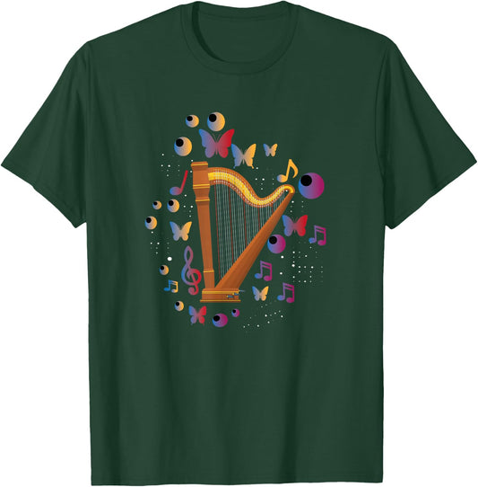 Great Harp Theme Gift Harp Players T-Shirt - T-Shirt | Forest