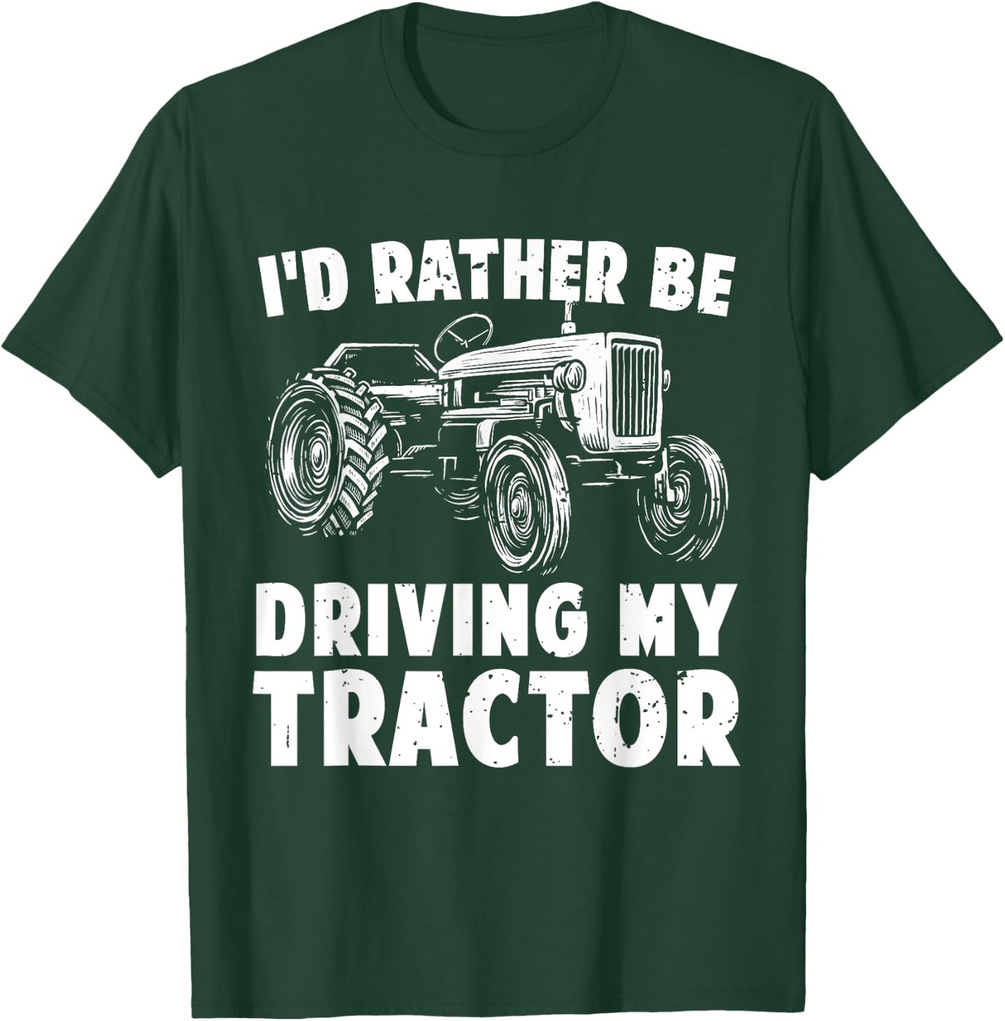 Best Farmer Design Women Boys Girls Tractor Lovers T-Shirt - T-Shirt | Forest