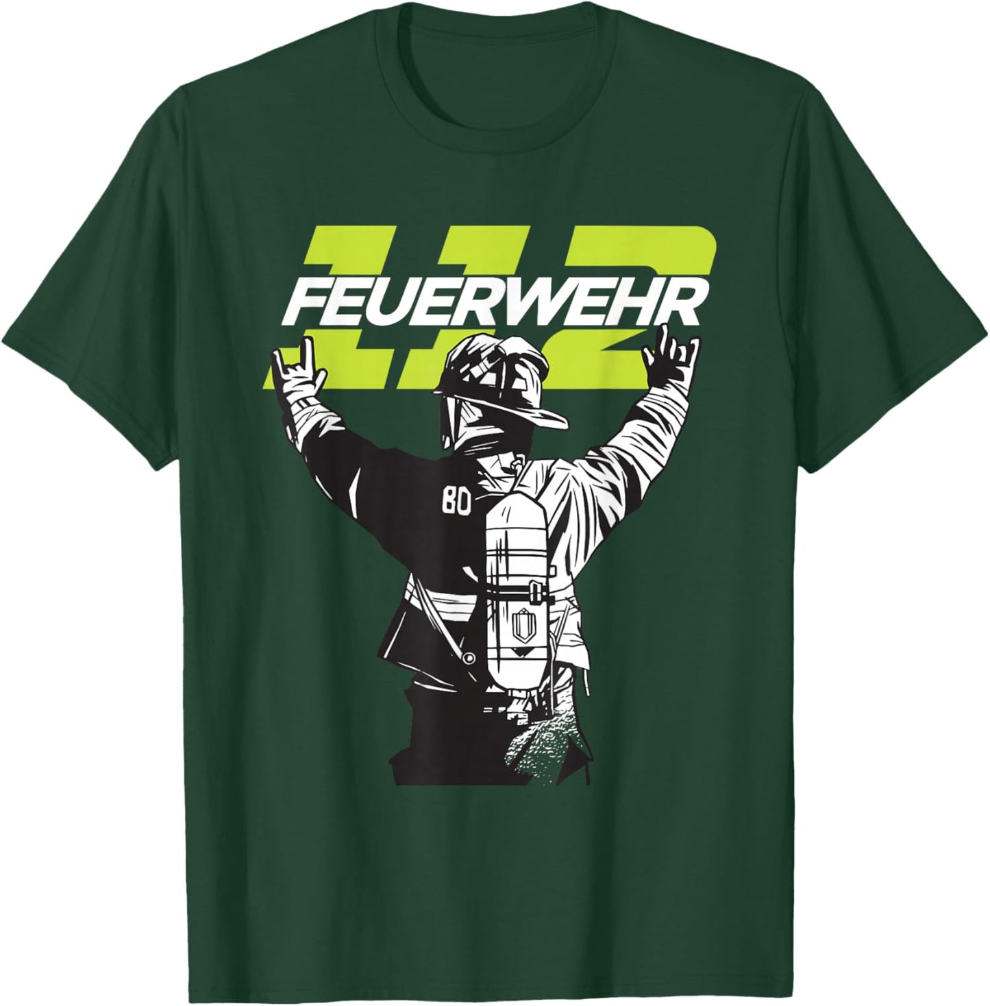 Feuerwehr Retten, Löschen, Bergen, Schützen 112 Herren Mann T-Shirt - T-Shirt | Forest