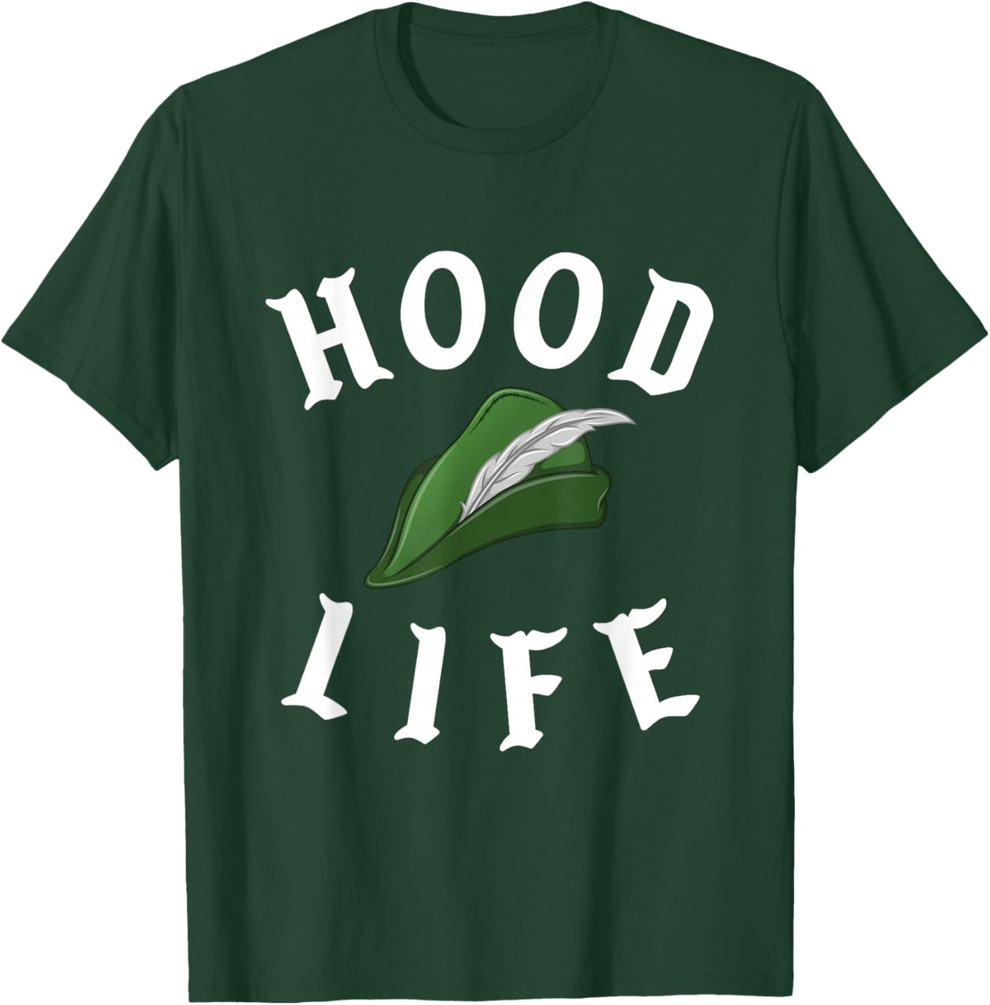 Parody Robin Hood Life Cool Gangster Nerd Funny Book Reading T-Shirt - T-Shirt | Forest