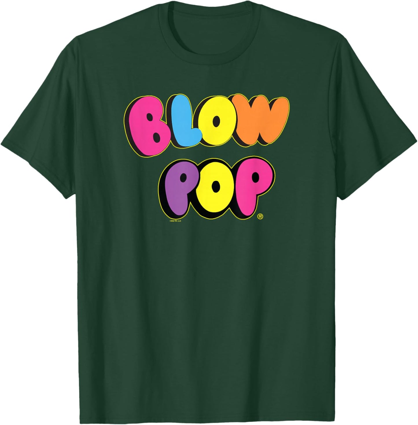 Charms Blow Pop Colorful Letters Text Logo T-Shirt - T-Shirt | Forest