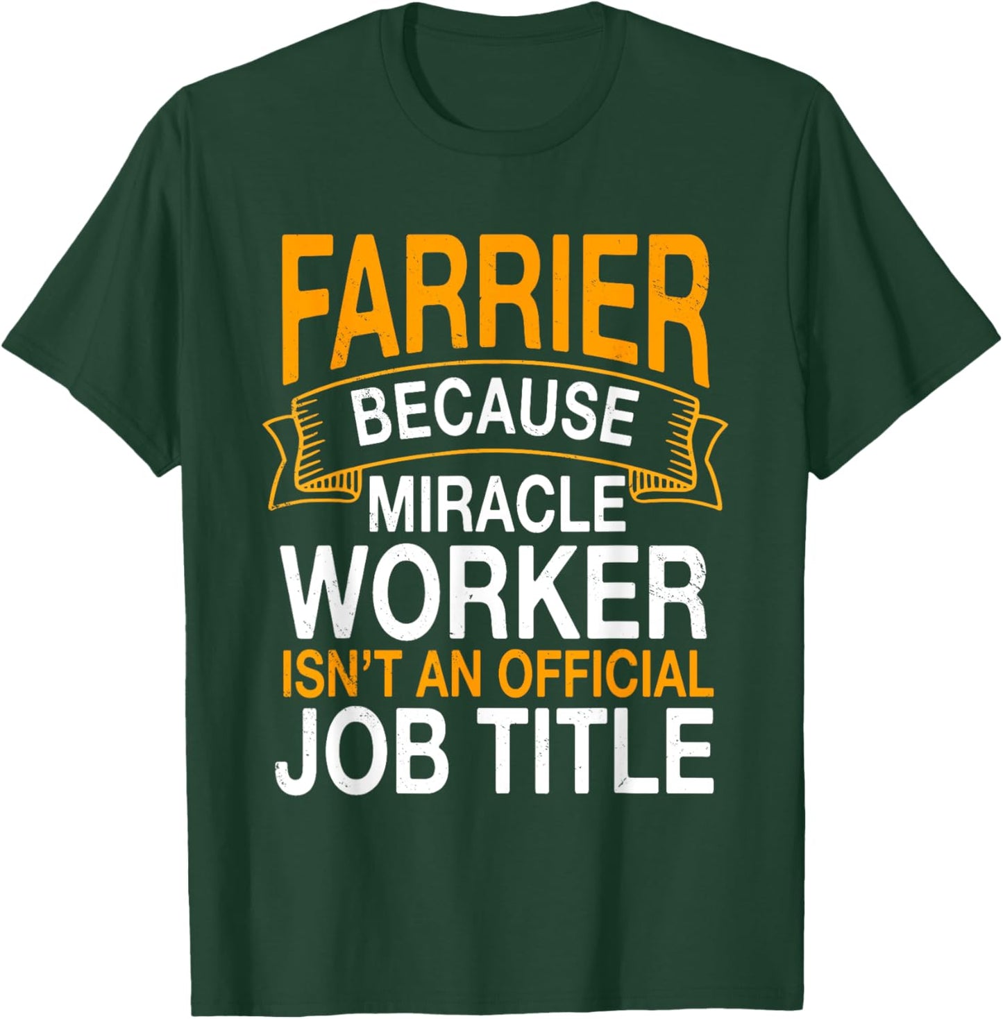 Farrier Blacksmith Horseshoer Craftsman Hooves Care Job T-Shirt - T-Shirt | Forest