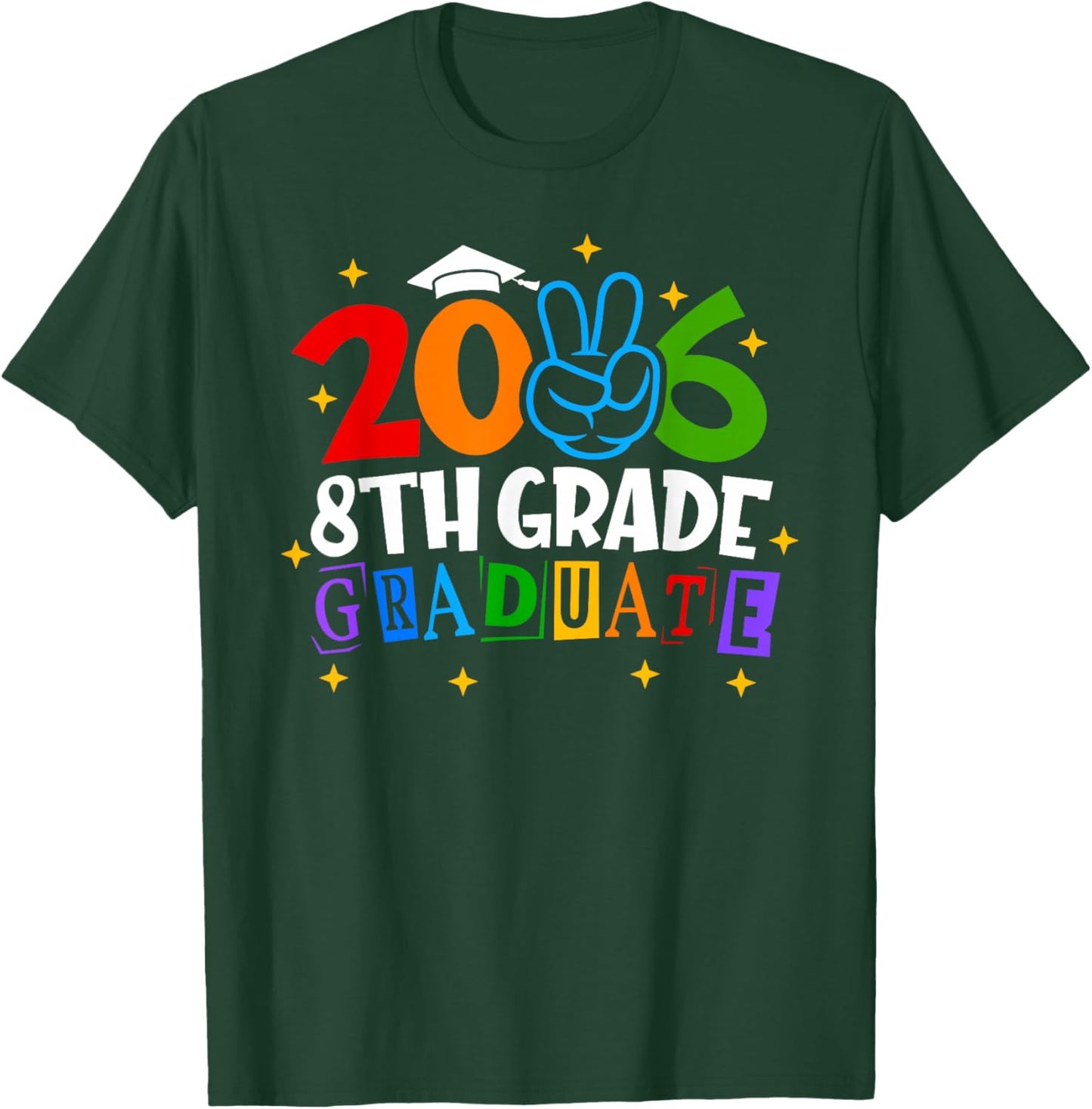 8th Eighth Grade Graduate 2026 Graduation Class of 2026 Kids T-Shirt - T-Shirt | Forest