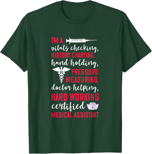 Certified Medical Assistant Hardworking Nurse MA Nursing