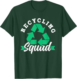 Recycling Squad Environment Trash Earth Day Recycle T-Shirt - T-Shirt | Forest