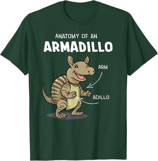 Anatomy of An Armadillo Funny T-Shirt - T-Shirt | Forest