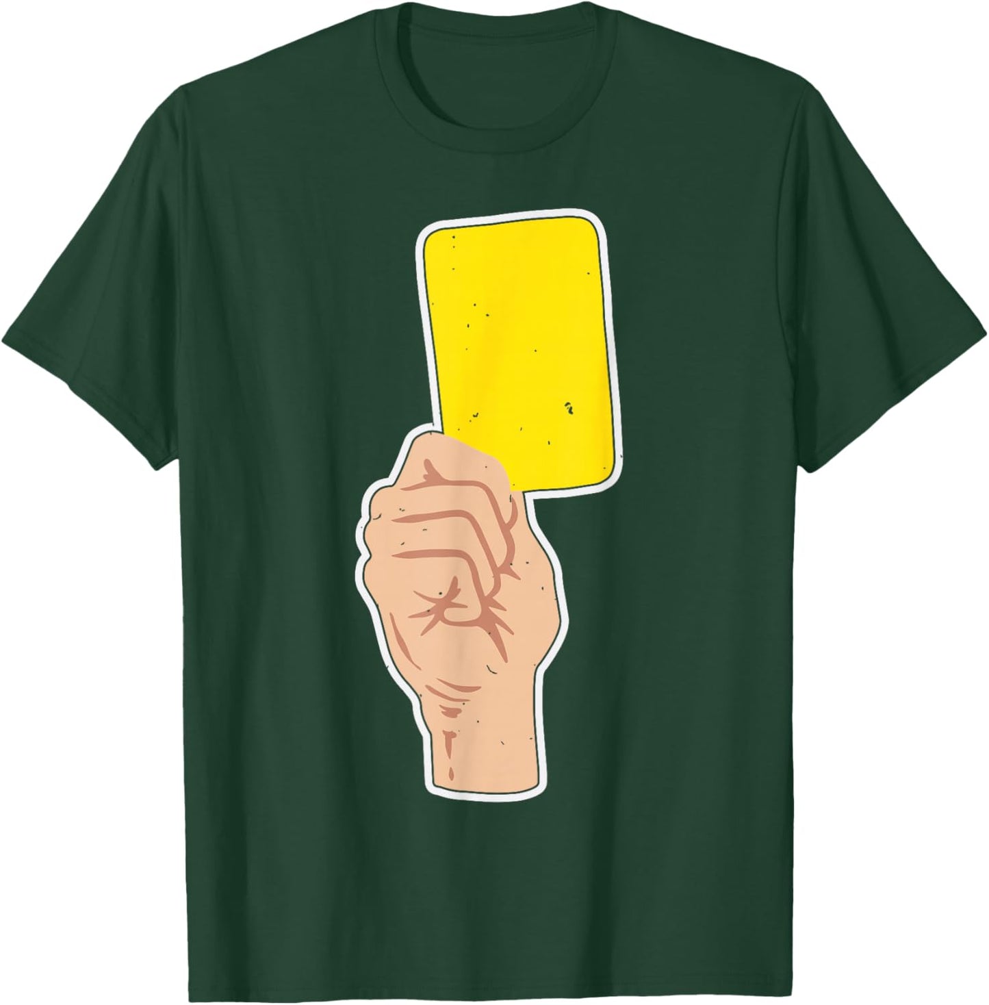 Yellow Card Referee Sports Fan Futball Yellow Card Referee T-Shirt - T-Shirt | Forest