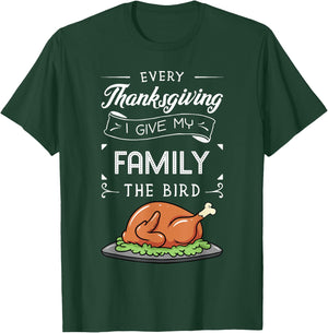 Thanksgiving Turkey Holiday Feast Harvest Blessing Gift T-Shirt - T-Shirt | Forest