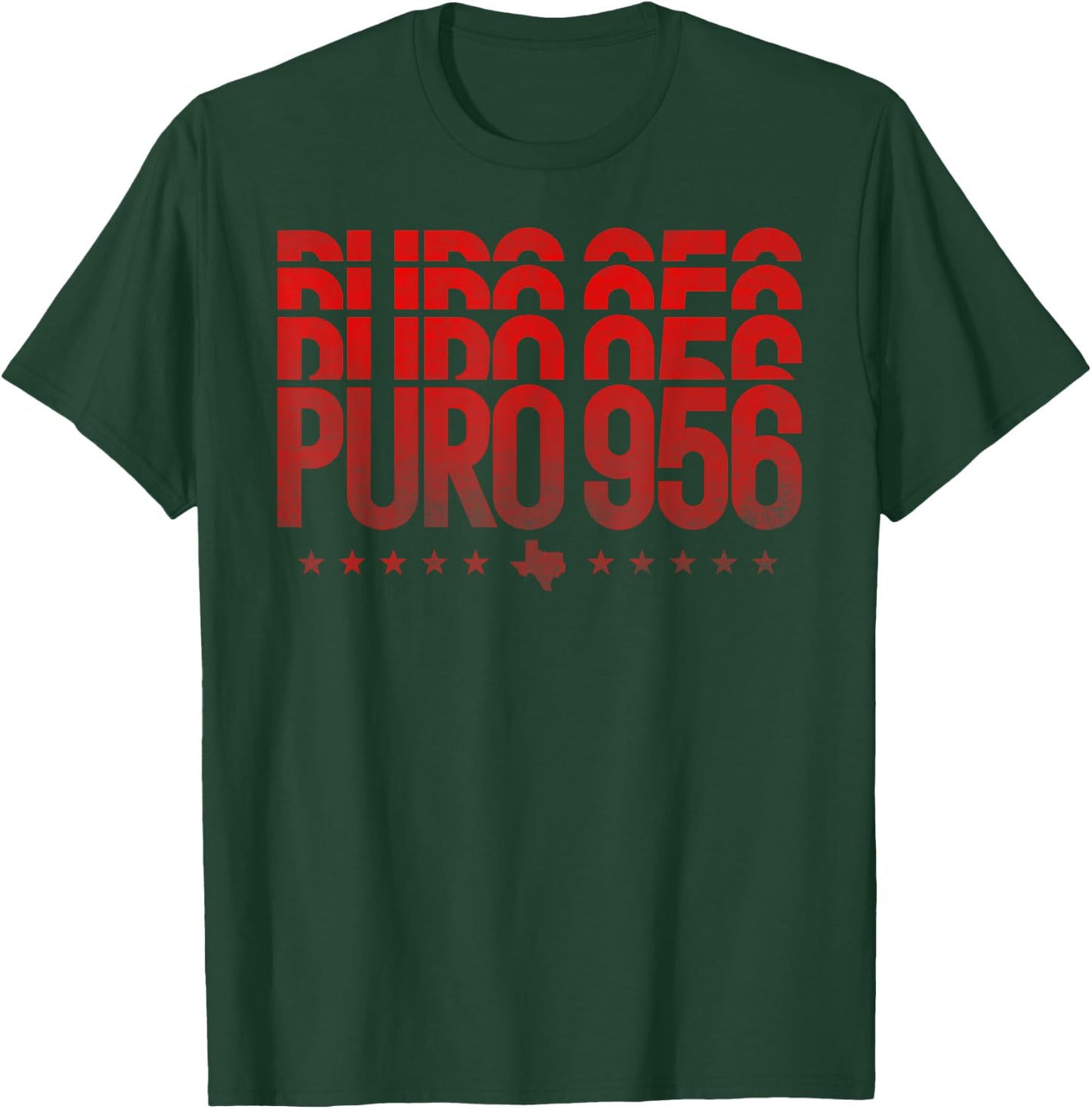 Puro 956 Valley Texas vintage distressed style graphics T-Shirt - T-Shirt | Forest