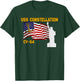 Aircraft Carrier USS Constellation Veterans Father Grandpa T-Shirt - T-Shirt | Forest