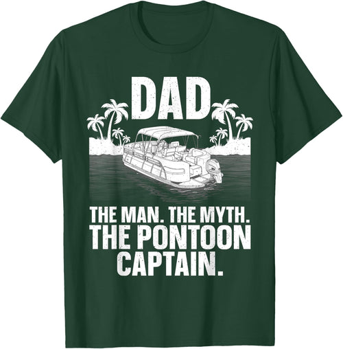 Funny Pontoon Dad Art Boating Pontoon Boat Captain