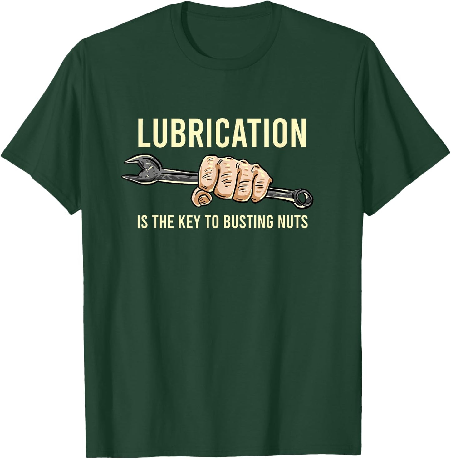 BoredKoalas Mechanic Lubrication Is The Key Funny Machinist Profession Men's Black T-Shirt - T-Shirt | Forest