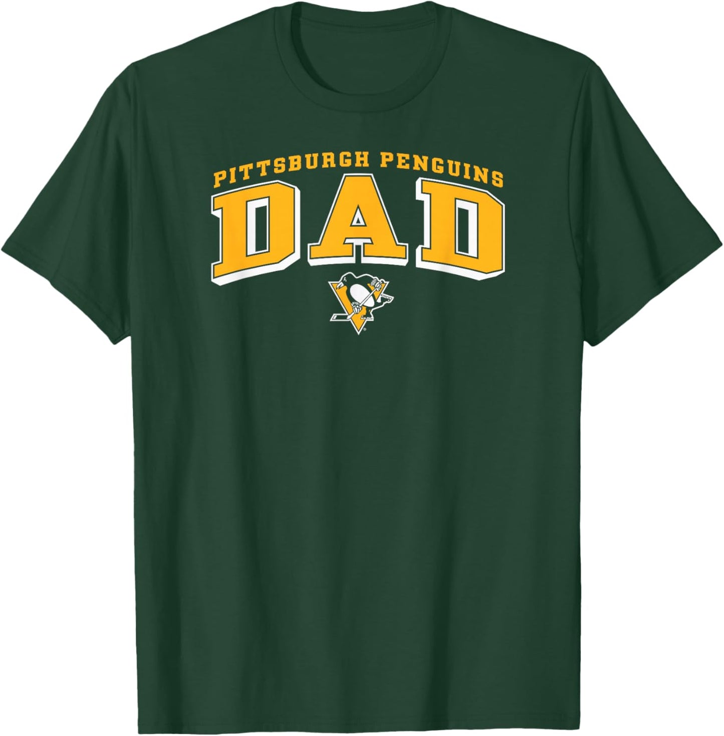 Pittsburgh Penguins Dad Arch Black NHL Officially Licensed T-Shirt - T-Shirt | Forest