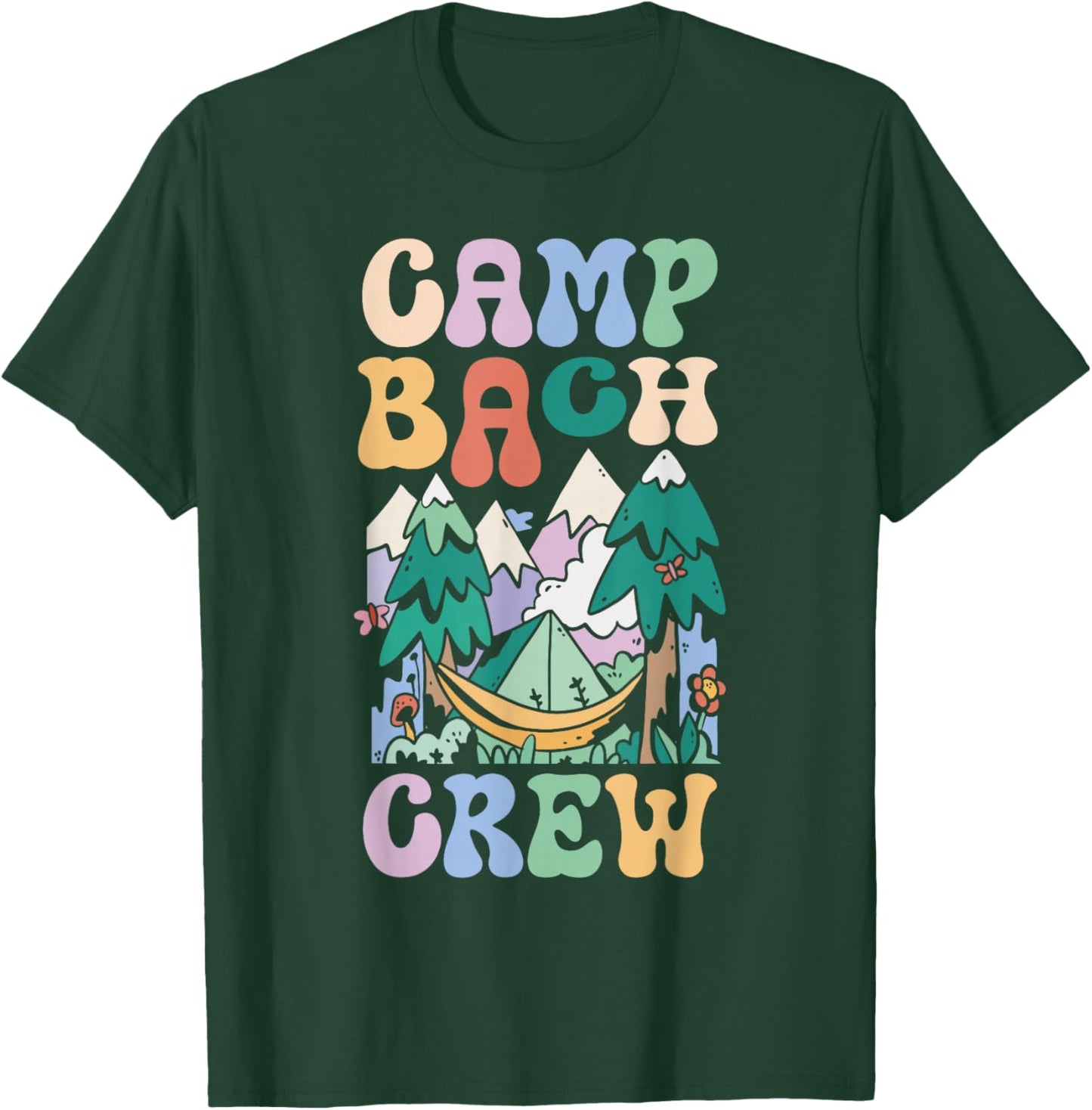 Camping Bridal Party Camp Bachelorette Camp Bach Crew T-Shirt - T-Shirt | Forest