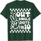 Funny Peace Out Single Digits I'm 10 Year Old 10th Birthday T-Shirt - T-Shirt | Forest