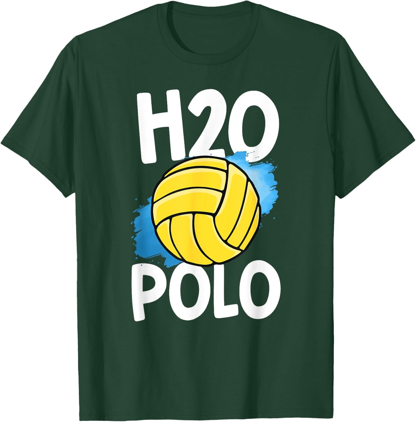 H2O Polo Water Polo Shirt Funny Player Ball Swim Men Boys T-Shirt - T-Shirt | Forest