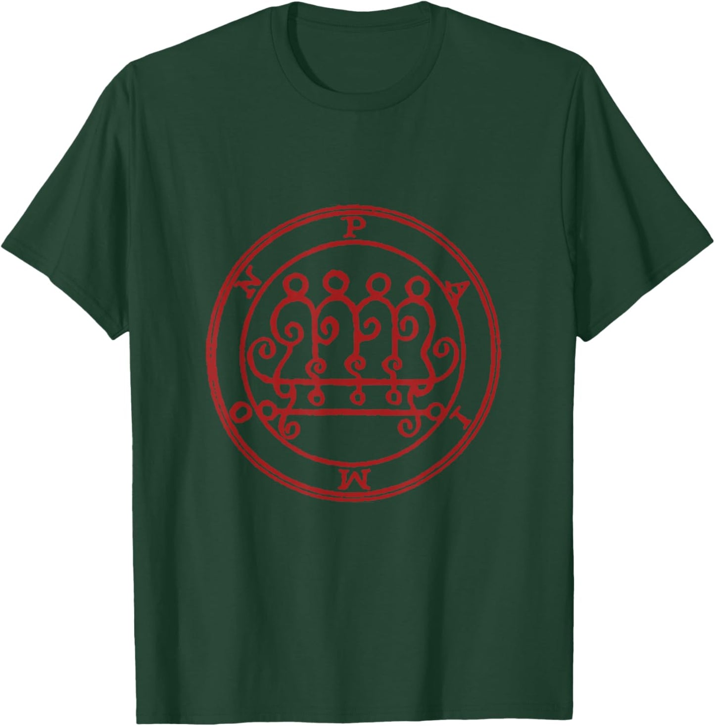 Paimon Demon Goetia Grimoire Sigil Magick T-Shirt - T-Shirt | Forest