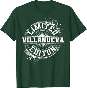 VILLANUEVA Funny Surname Family Tree Birthday Reunion Gift T-Shirt - T-Shirt | Forest