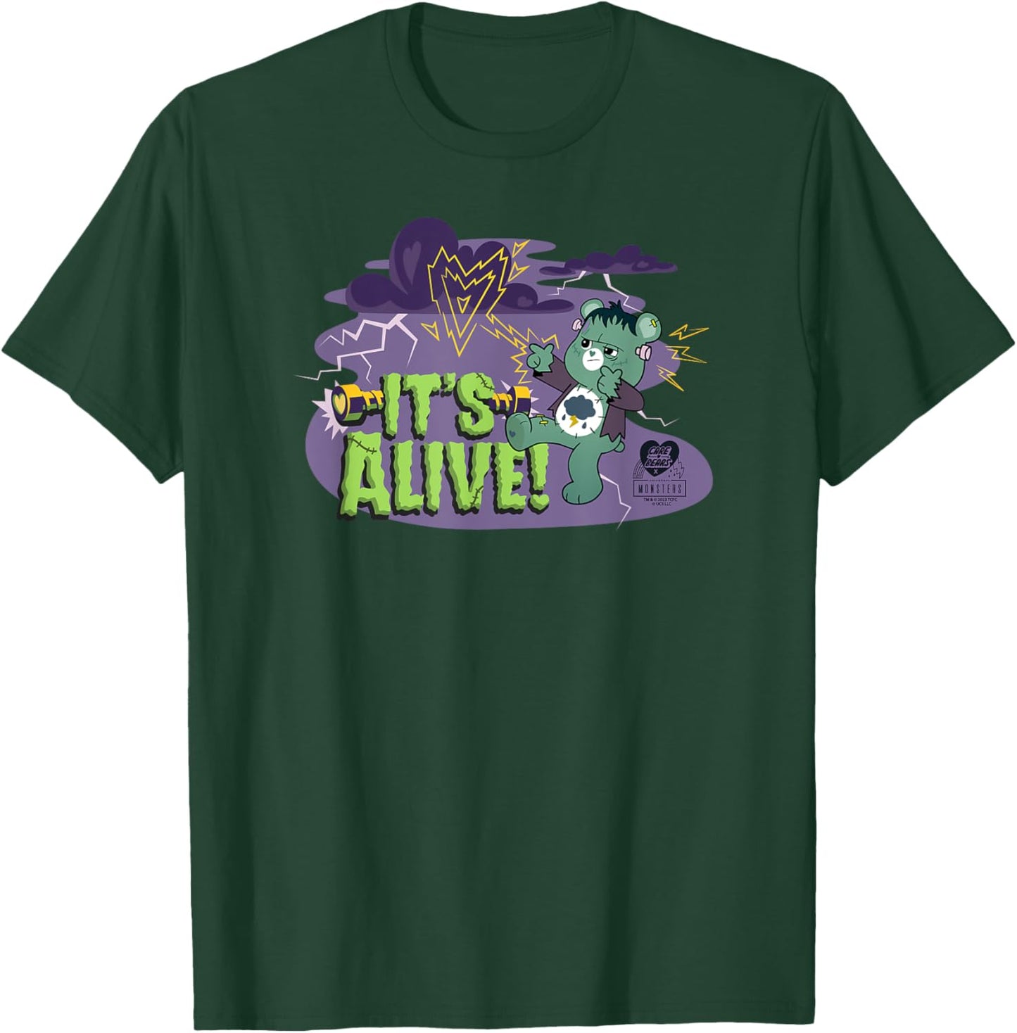 Care Bears x Universal Monsters It's Alive Frankenstein T-Shirt - T-Shirt | Forest