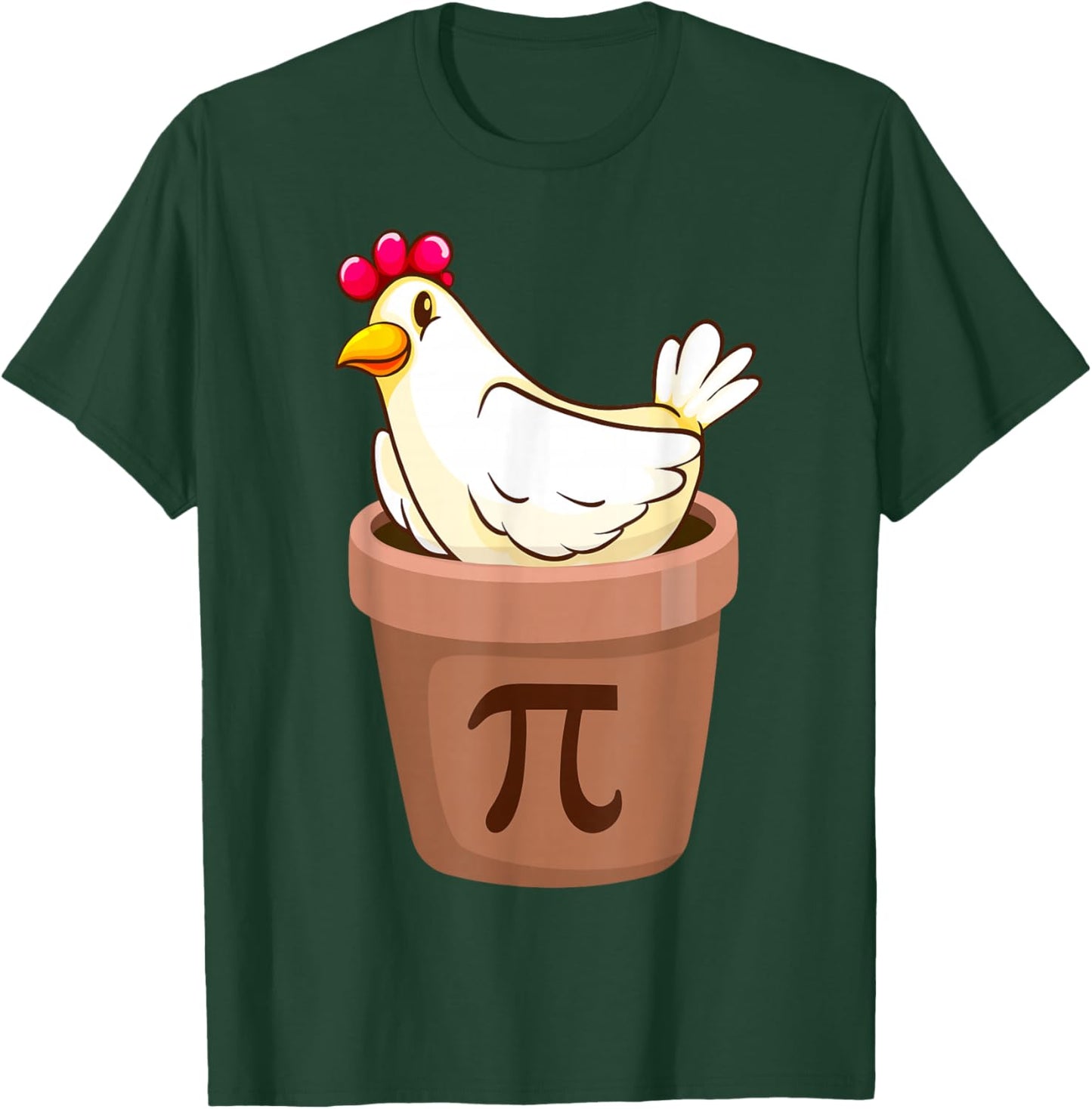 Happy Pi Day Shirt Gifts for Math Lovers Co. Pi Day - Chicken Pie Pot March 14th Chicken Lover 3.14 Pi T-Shirt - T-Shirt | Forest